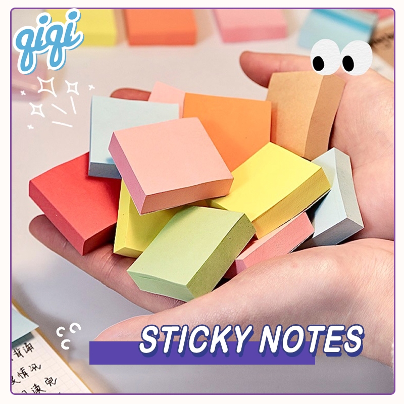 

Catatan Memo Sticky Notes Warna Makaron Lucu notes empelan kertas memo pad/notes book Kotak Kecil - Qiqi Treasure