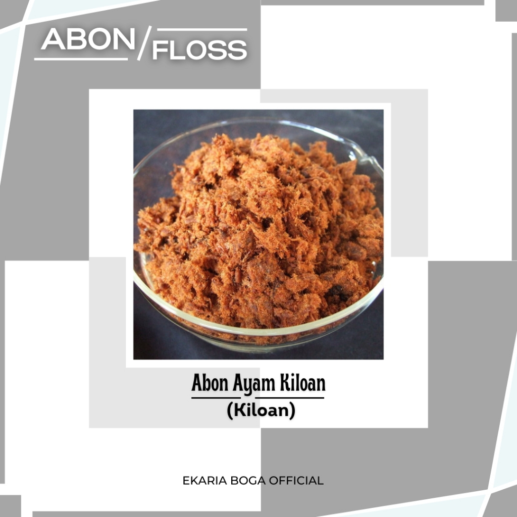 

FLOSS | ABON SAPI CAP AYAM | ABON AYAM KILOAN 100GR