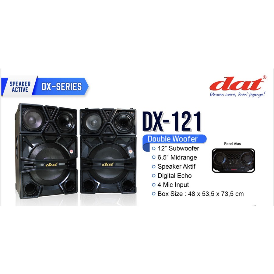 SPEAKER AKTIF DAN PASIF DAT DX 121 /  DX121 ORIGINAL DAT 12INCH