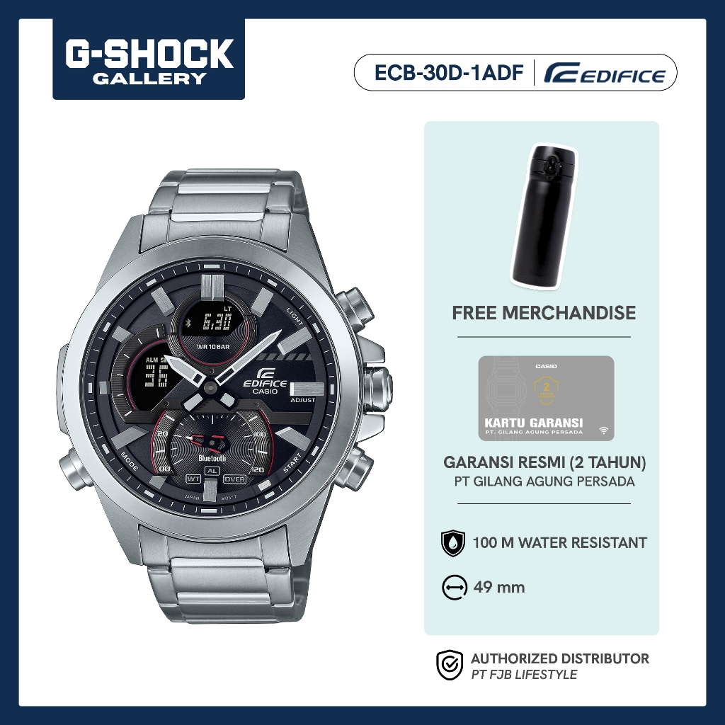 Casio Edifice Jam Tangan Original ECB-30D-1ADF