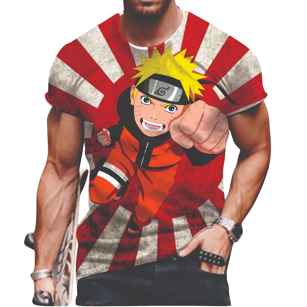 KAOS TAG THAILAND NARUTO PUNCH AOP (ALL OF PRINT) | KAOS CARTOON KARTUN ANIME KOMIK COMIC FULLPRINT 