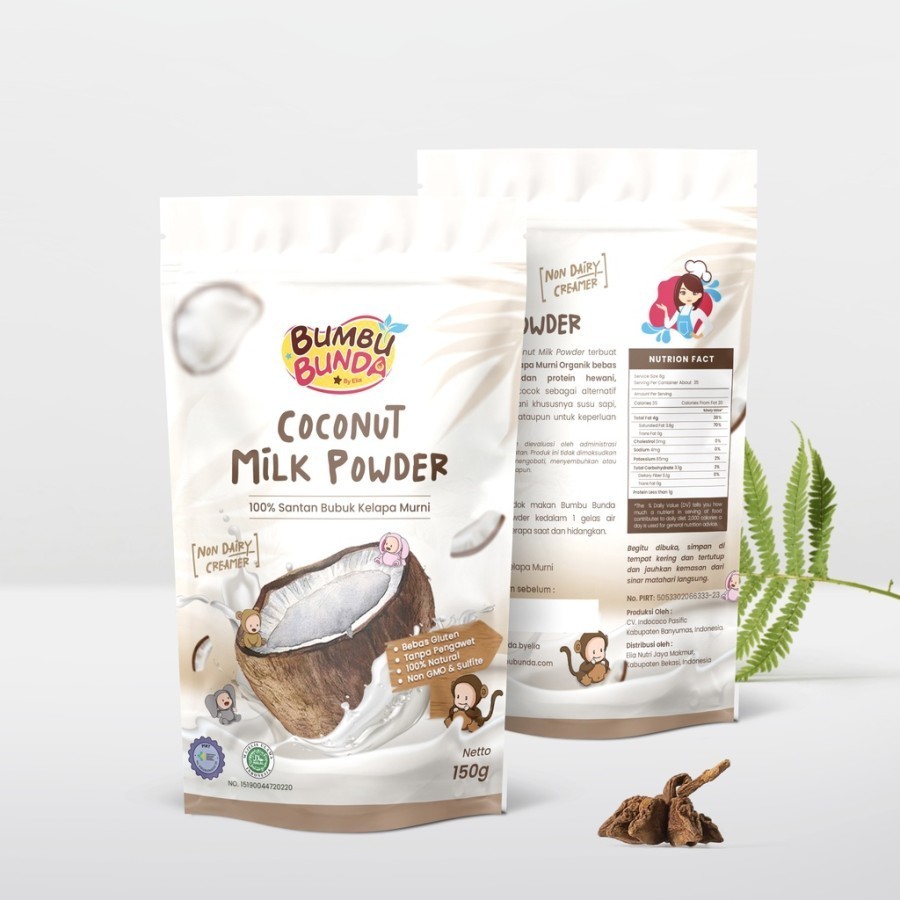 

Bumbu Bunda by Elia Organic Coconut Milk Powder Santan Bubuk Organik 150gr