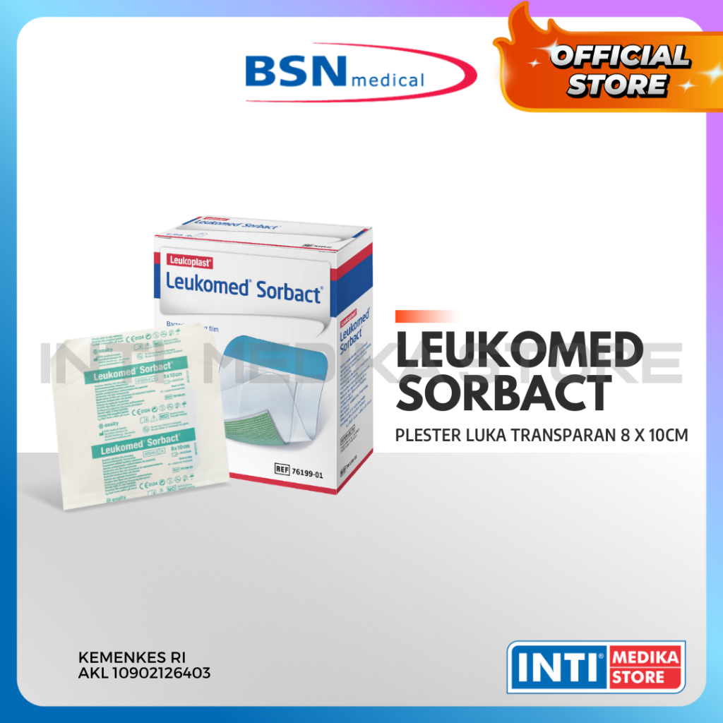 BSN - Plester Luka LEUKOMED SORBACT Post OP | Wound Dressing Transparan