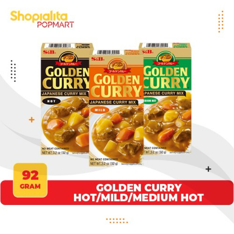 

S&B Golden Curry Instant Hot Mild Medium 92 Gram