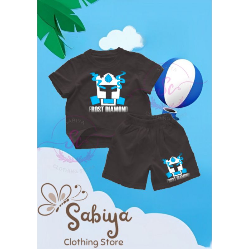 BAJU KAOS SETELAN ANAK FROST DIAMOND