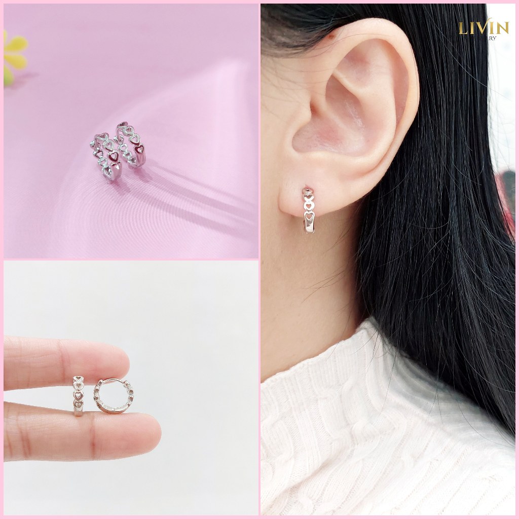 Anting Jepit Lapis Emas Fashion Wanita Korea - ATX 231 Anting Katup Simple Xuping Fashion Love