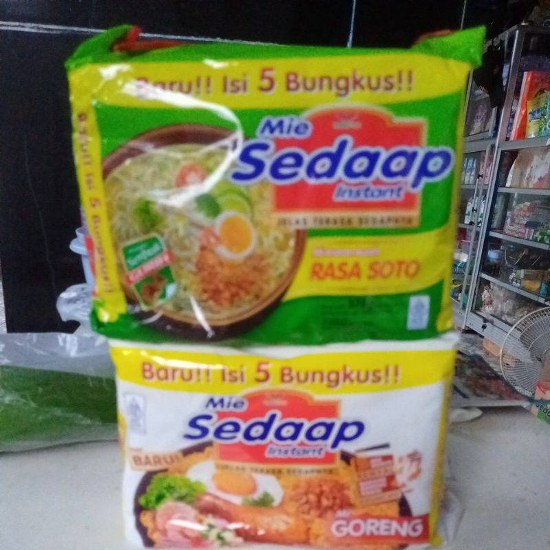 

mie sedap Goreng dan Soto 1pack (5bj)