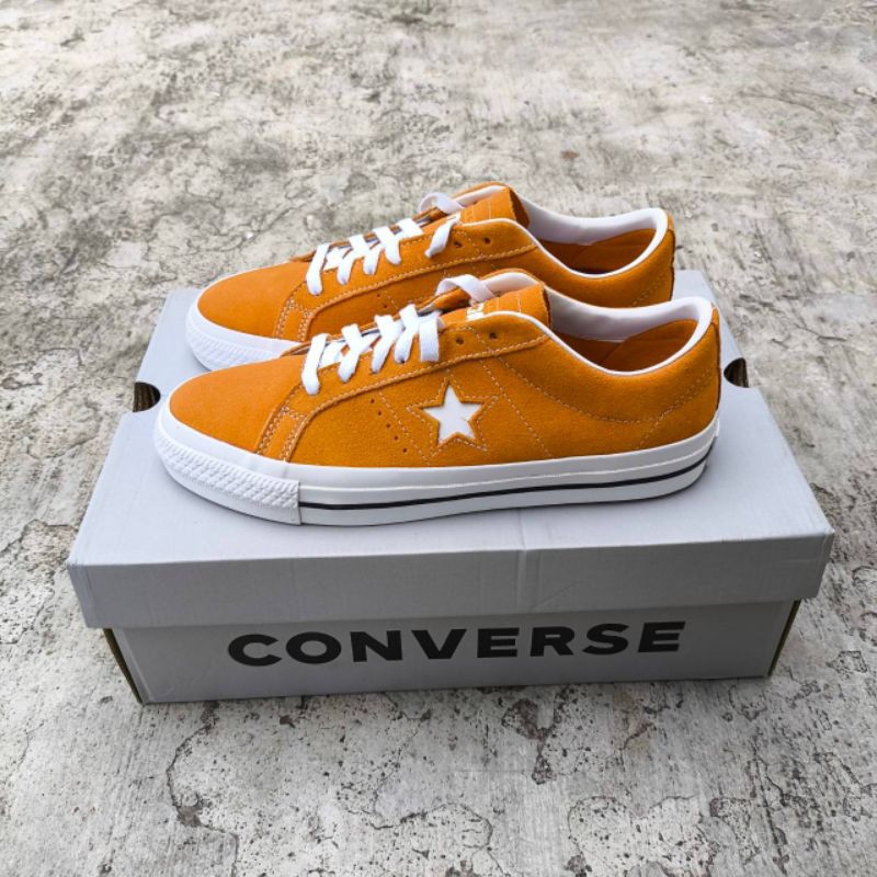 CONVERSE ONE STAR PRO OX SUEDE SUNFLOWER