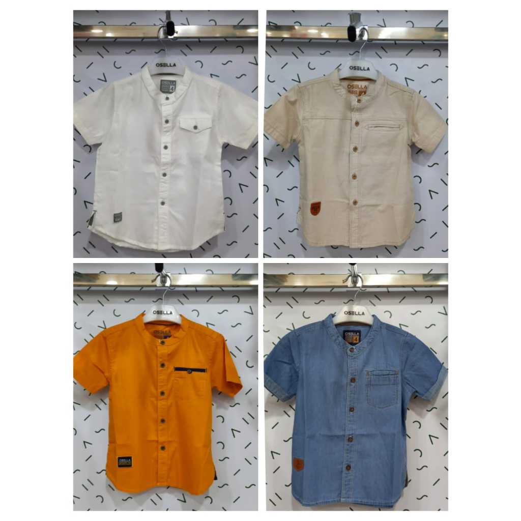 BAJU ANAK LAKI-LAKI KEMEJA KOKO OSELLA KIDS ORIGINAL SIZE 4 – 16 TAHUN