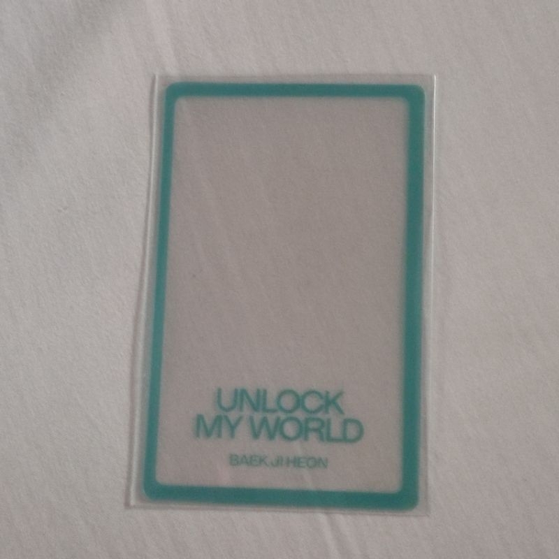 Frame Photocard Jiheon fromis_9 Unlock My World