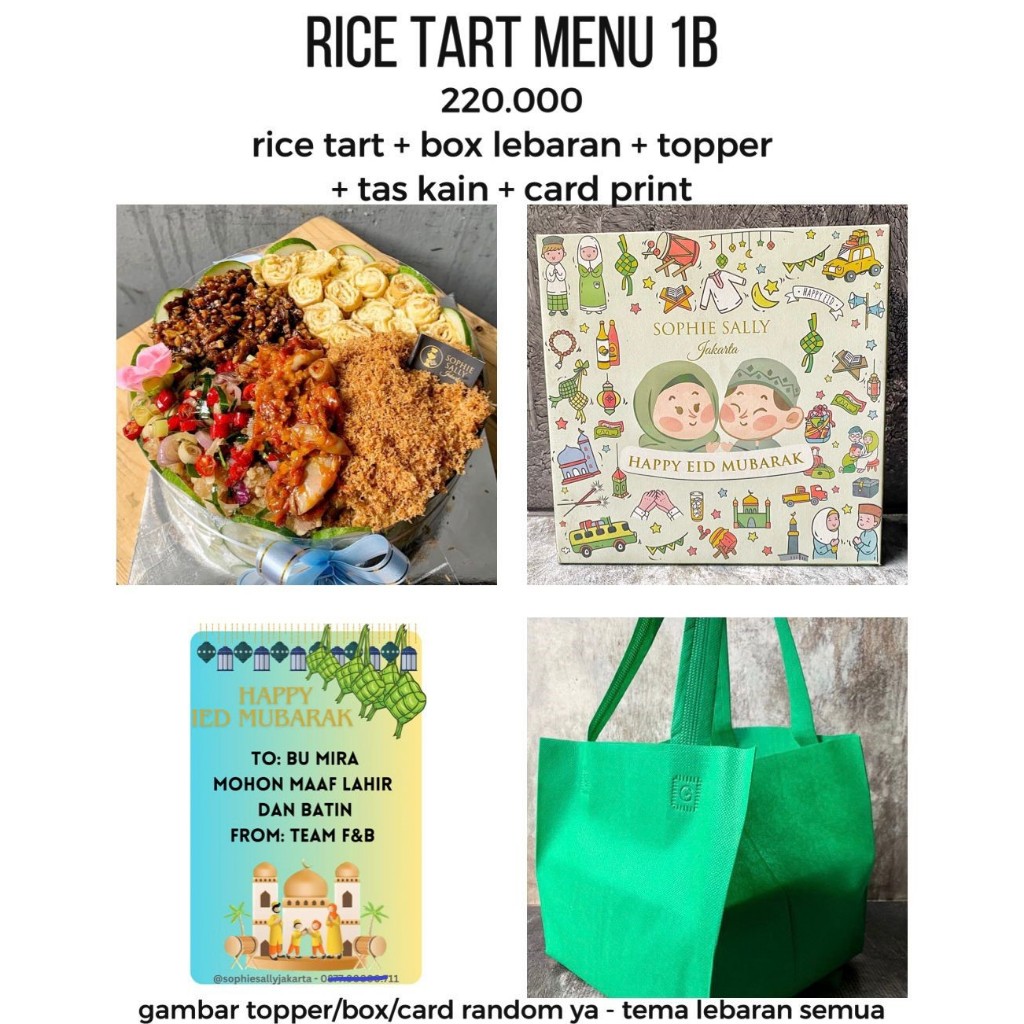 

Rice Tart Paket Idul Fitri / Hampers Lebaran - READY