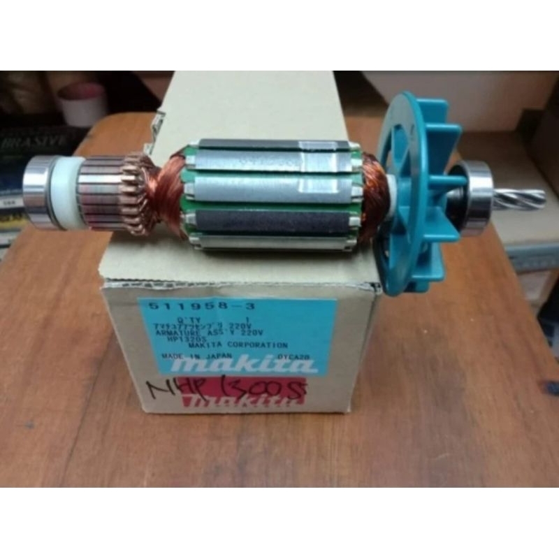 ARMATUR / ANGKER NHP 1300S UNTUK MESIN BOR MAKITA NHP1300S ORIGINAL MAKITA