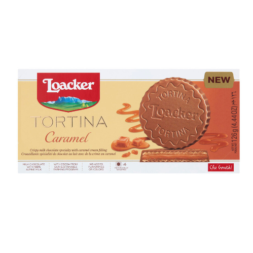 

Loacker Tortina Chocolate Biscuit Caramel | 126g