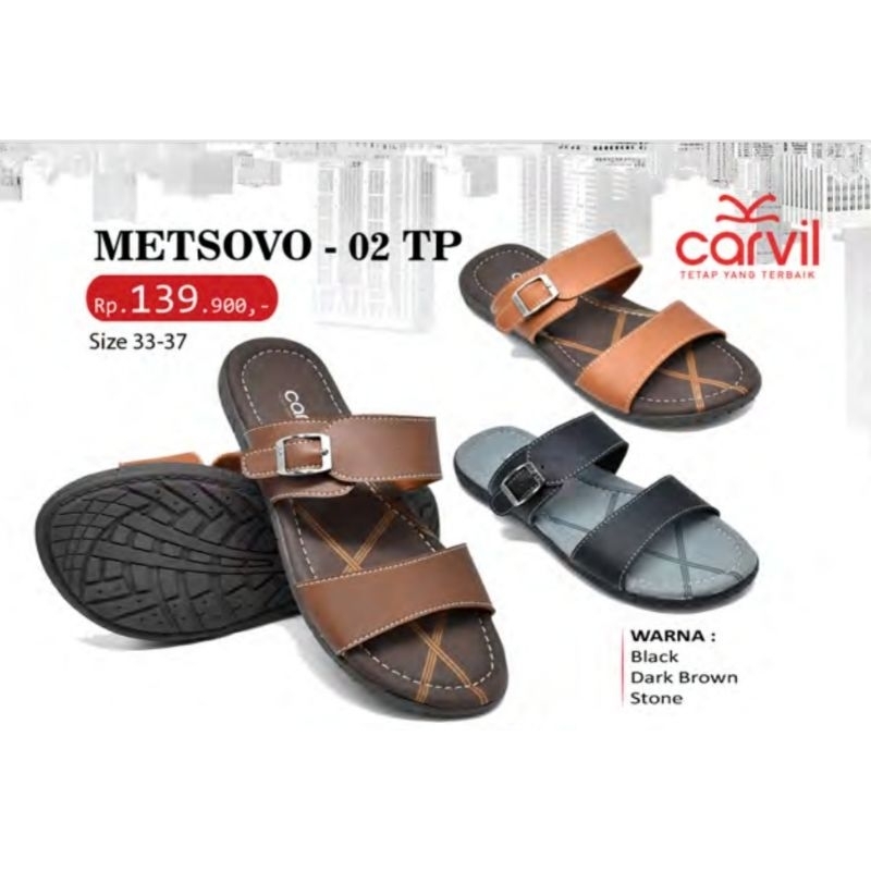 Carvil METSOVO-02TP ORIGINAL 100% | Sandal Casual Anak [ UNISEX ] Keren dan Trendy Nyaman di Kaki#Sa