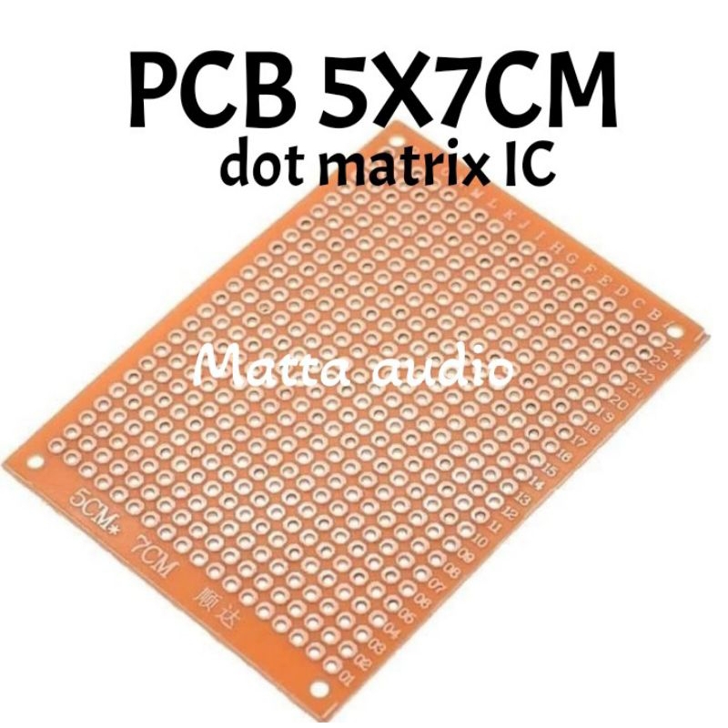 PCB lubang 5x7 5x7cm pcb dot matrix IC pcb ic