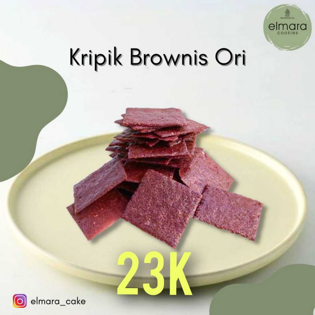 

Kripik brownies crispy kering cokelat lezat nikmat by Elamara Cake