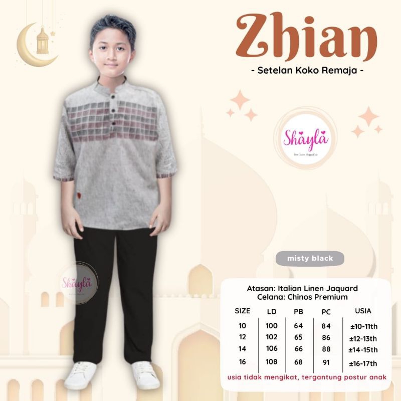 Zhian Setelan Koko Remaja Terbaru Shayla