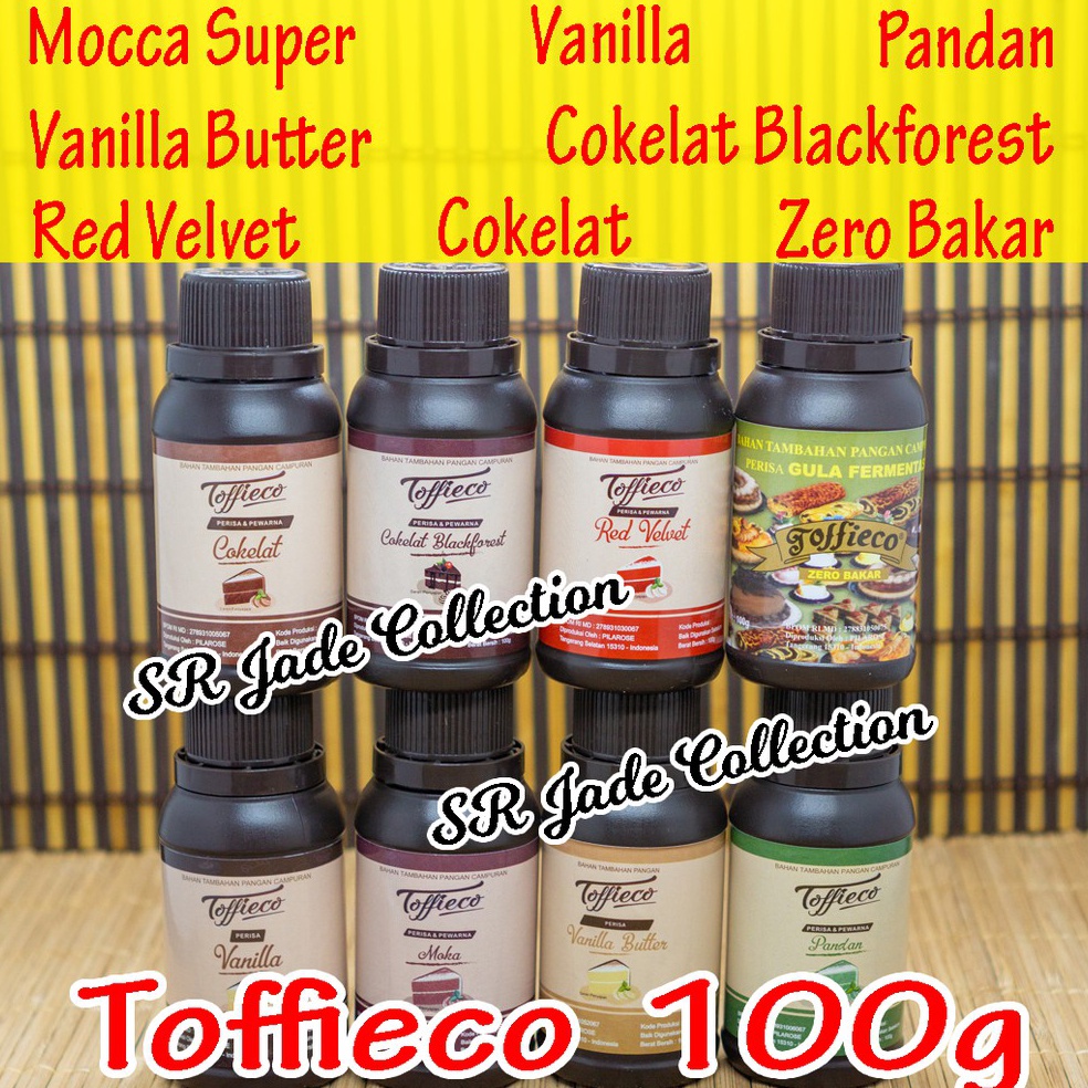 

NUM287 XC26619 Toffieco Pasta 1 gr Tofieco Mocca Super Moka Tofico Vanilla Butter Pandan Zero Bakar Coklat