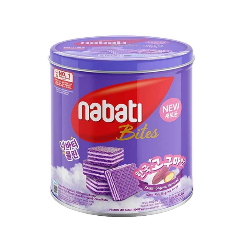 

Nabati bites wafer kemasan kaleng 287 gram