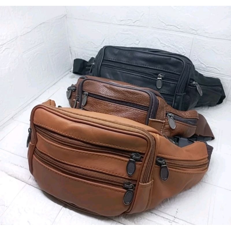 Tas pinggang Kulit Tas pinggang pria kulit Asli Tas kulit pria Waist bag Kulit Pria