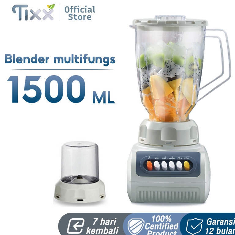 TREND TERBARU TIXX High Speed Blender 15L r Low Watt 25W Blender Fresh Fruit Pengekstark Multifungsi