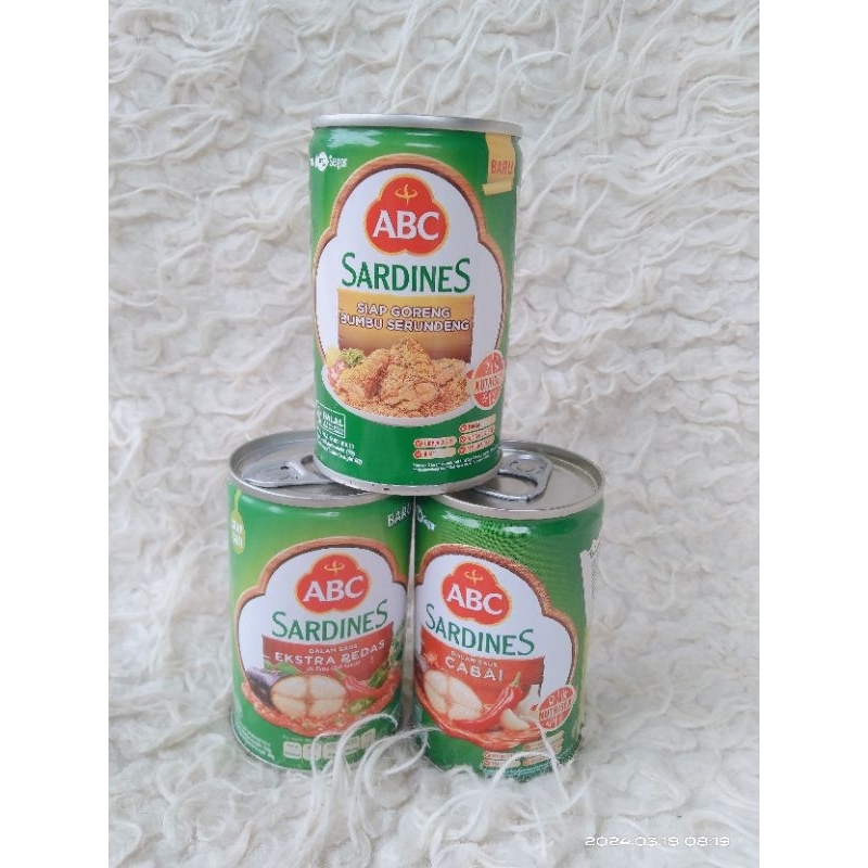 

ABC sarden 155g/ ABC sarden kemasan kaleng/ ABC/ sarden abc