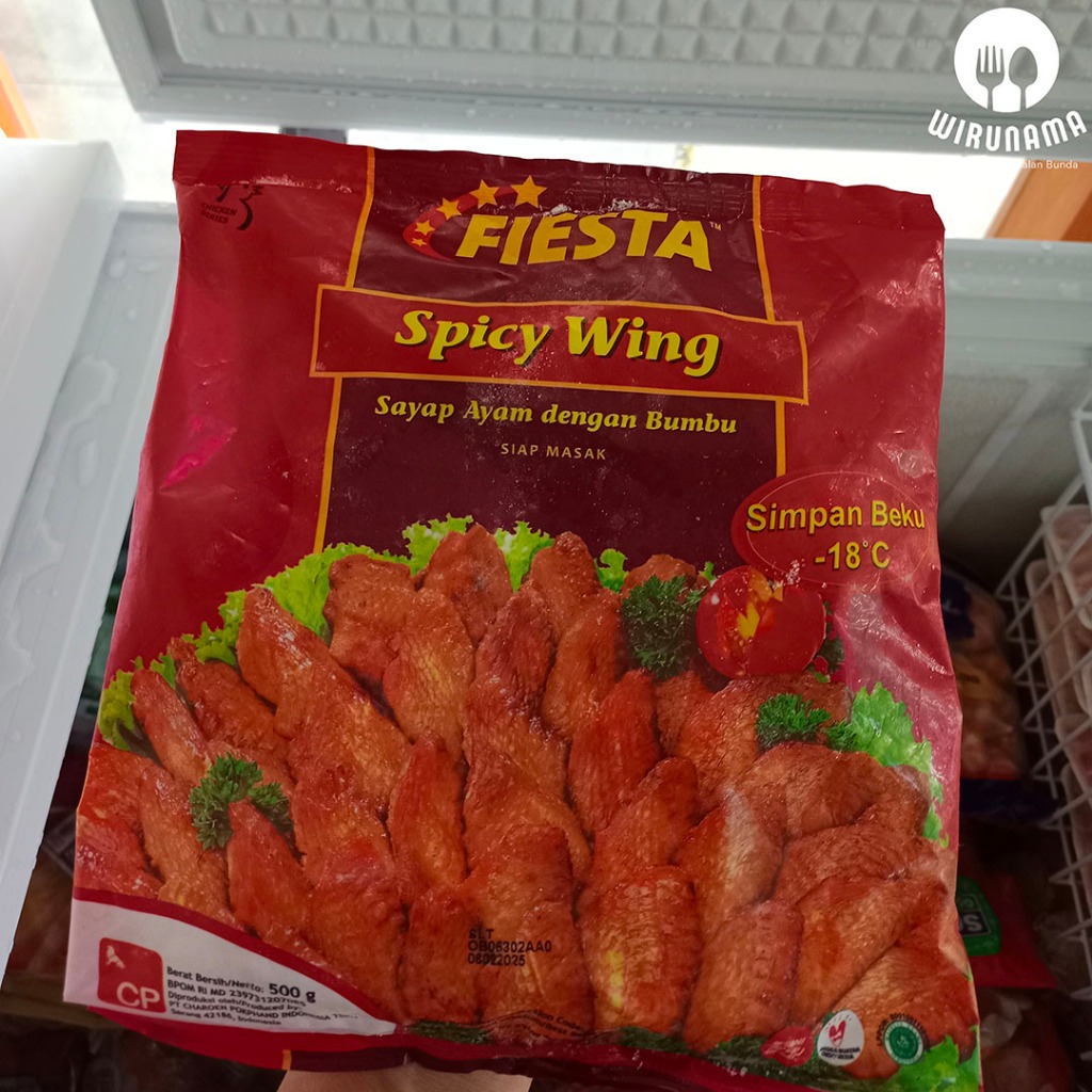 

Fiesta Spicy Wings 500 gr Sayap Ayam dengan Bumbu Frozen Food Yogyakarta Jogjakarta