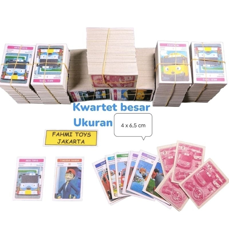 mainan kwartet besar kartu mainan