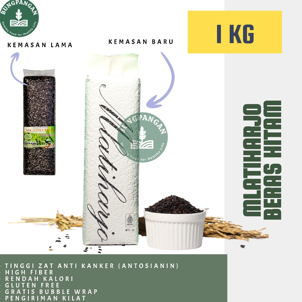 

WKP798 Terlaku Beras Hitam Mlatiharjo Cocok untuk Diet ataupun Diabet Black RIce Forbidden RIce