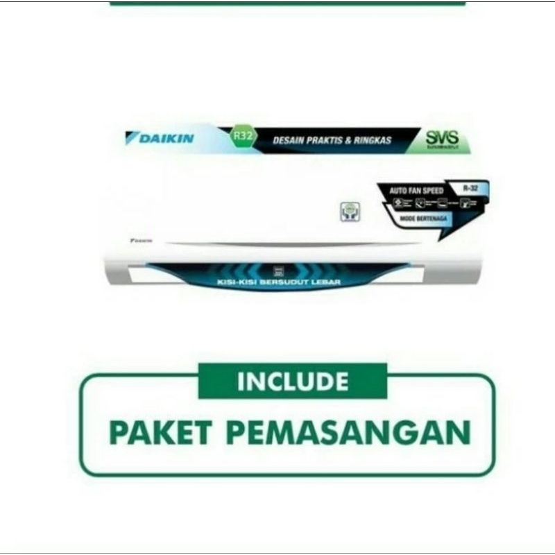 AC DAIKIN 1PK STANDAR THAILAND FTC-25NV+ PASANG