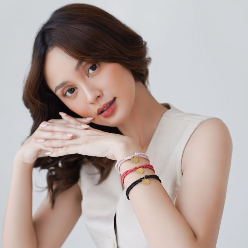 Gelang Emas Twilly ( 16 K ) - Anti Air - Bisa Custom Nama, Foto , Gambar - Water Resistant Gold Brac
