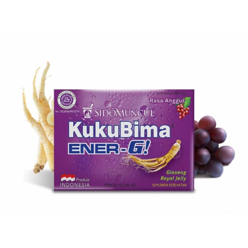 

Kuku Bima Rasa Anggur isi 6 sachet @ 4,5 g