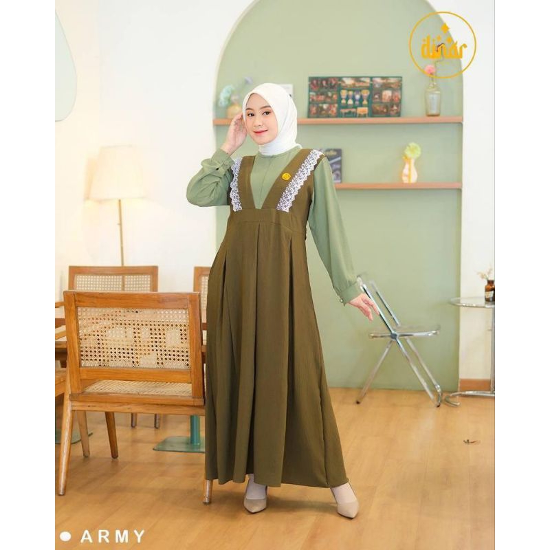 Gamis Abrina dress only ori Dinar daily