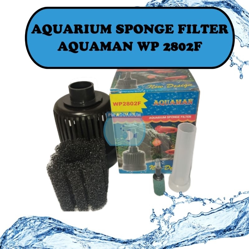 SPONGE FILTER AQUARIUM BIOFOAM FILTER SPONS AQUAMAN WP 2802F