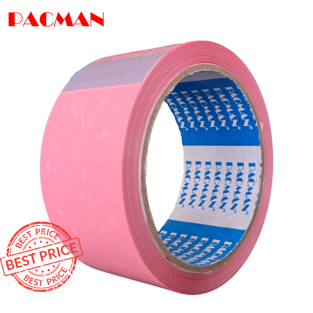 

Lakban Warna pink/merah muda OPP Blocking original Pacman 2 inchi x 72 Lakban solasi solatip terbaik termurah berkualitas original