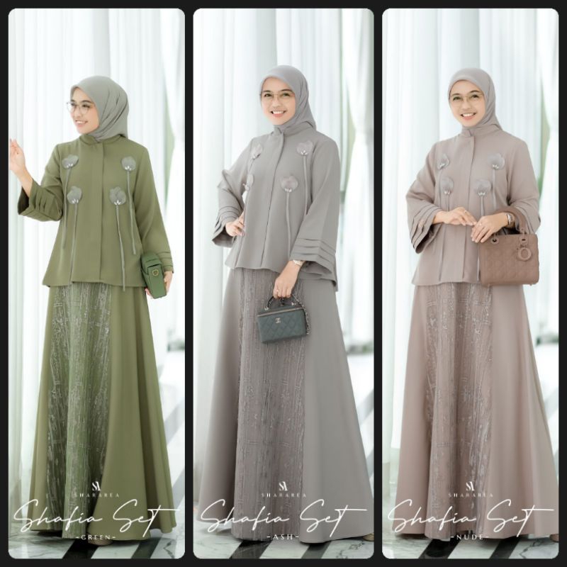 Shafia Set by Shararea / Shafia Set ( Blouse & Skirt) by Shararea / Shararea Terbaru / Baju Lebaran 
