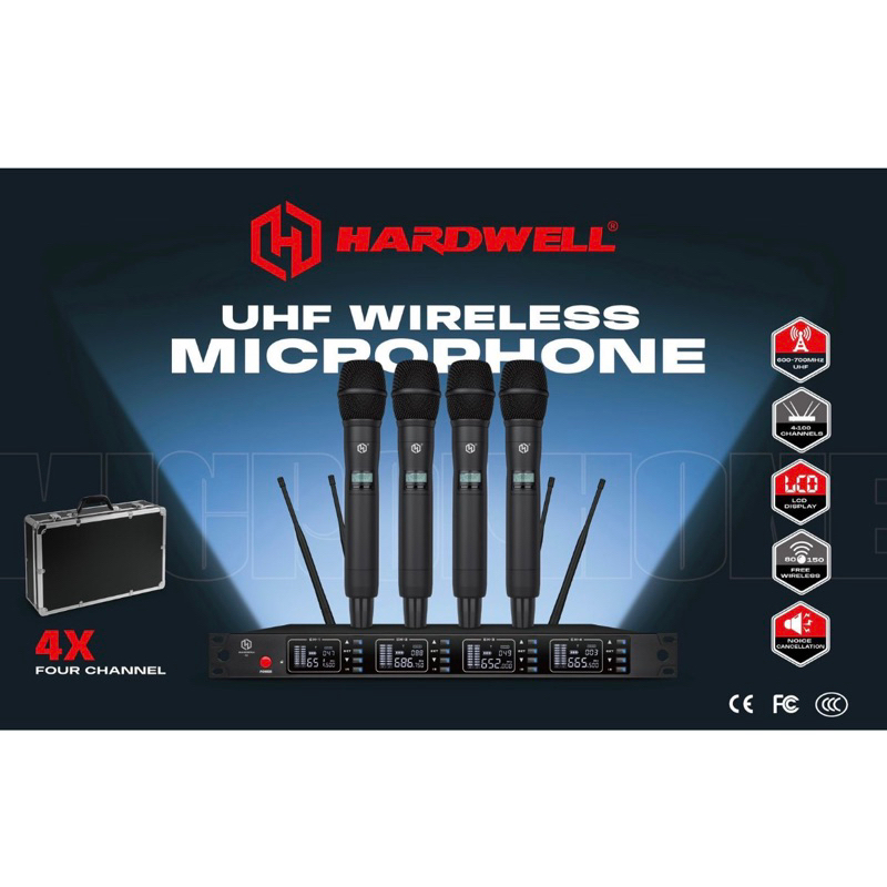 Mic Wireless Hardwell 4X Original Handheld