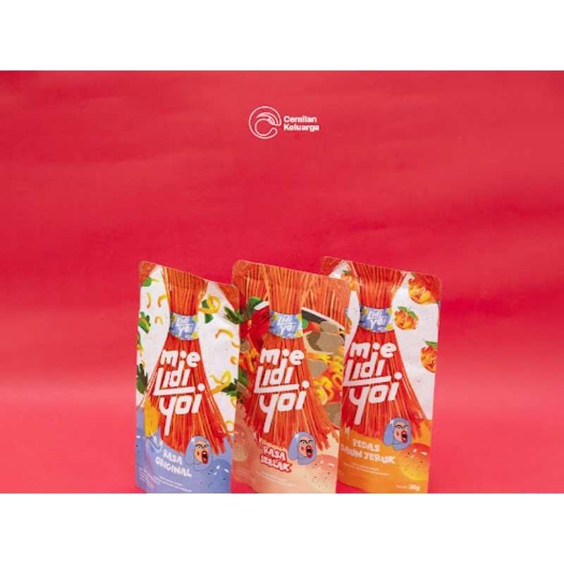 

snack ceklin mie lidi yoi