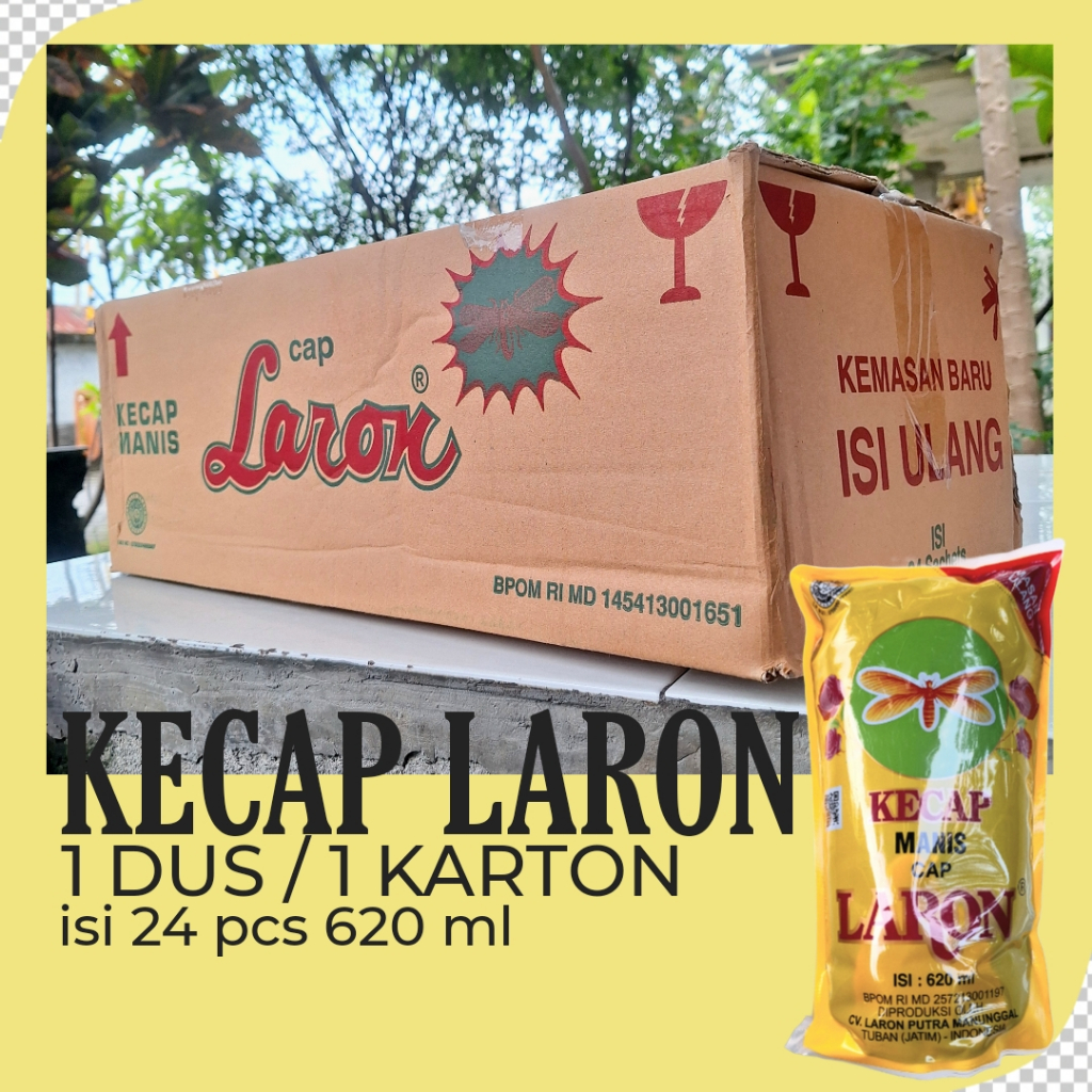 

Kecap Cap Laron 1 Dus Karton | Tuban | Kemasan 620ml 1 KG