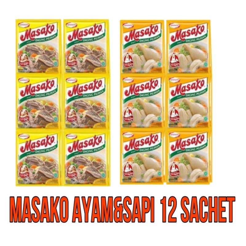 

MASAKO AYAM & SAPI BUMBU PENYEDAP RASA MASAKAN