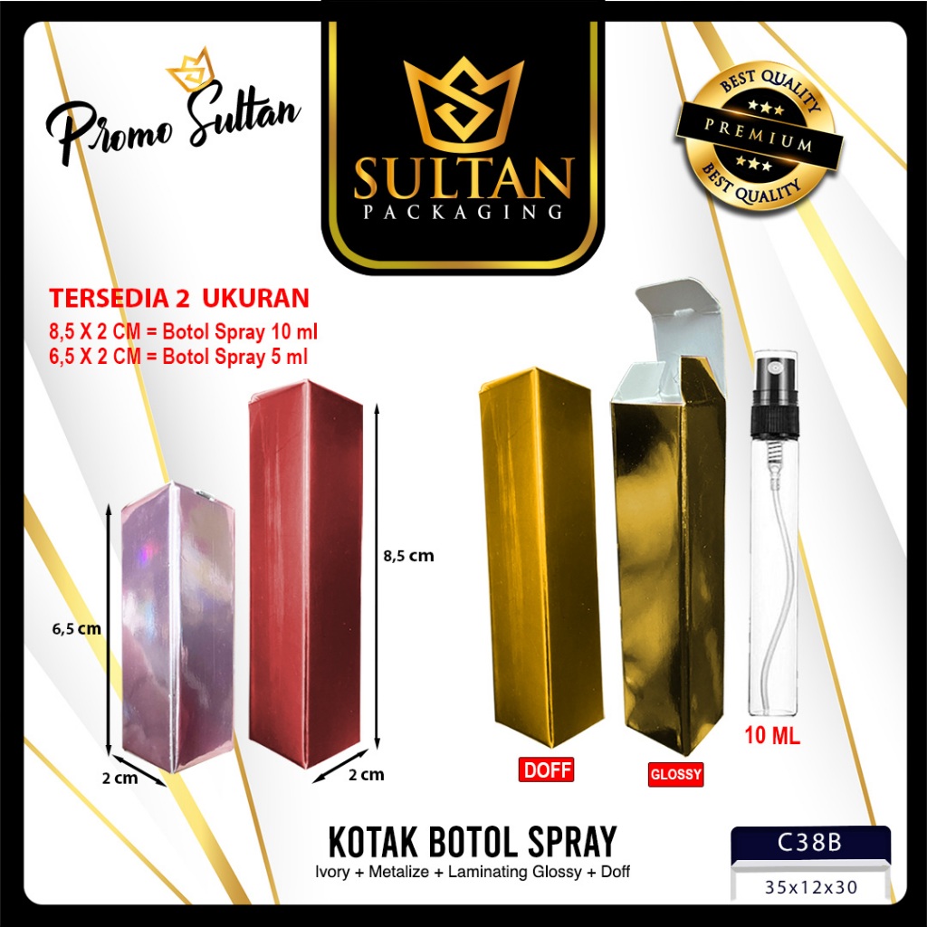

Kotak Botol Spray 10 ml & 5 ml - Box Botol perfume kecil - Dus Botol Kecil - C38B