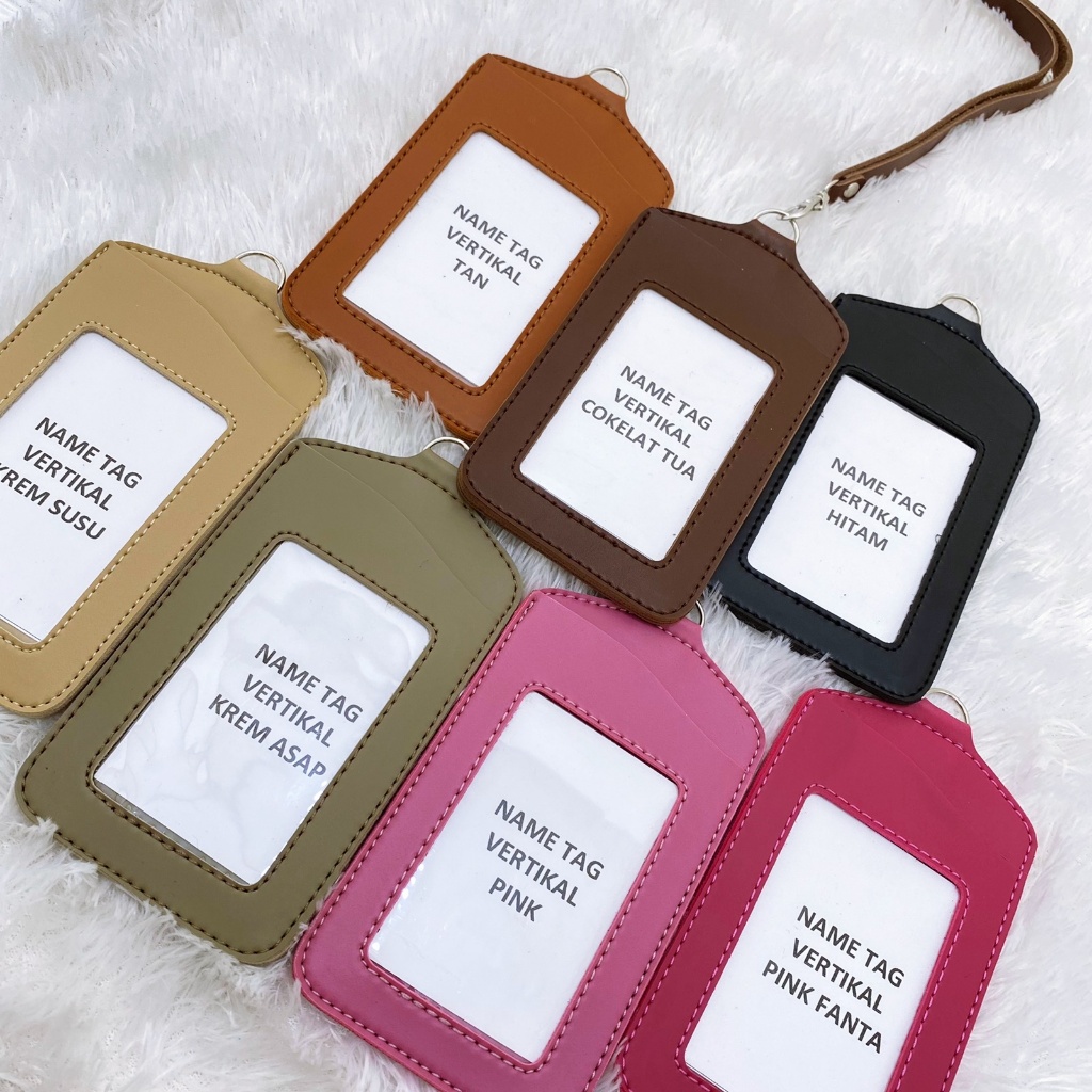 

NAME TAG KULIT / ID CARD HOLDER KULIT / ID CARD / GANTUNGAN NAMA ID CARD MURAH ZS13