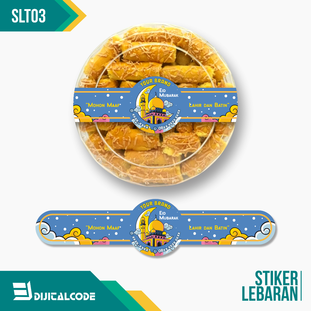 

SLT03 Stiker Label Parcel Segel Toples Kue Lebaran Idul Fitri