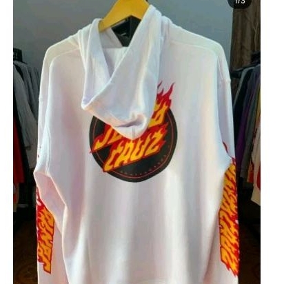 Santa cruz pullover hoodie flame