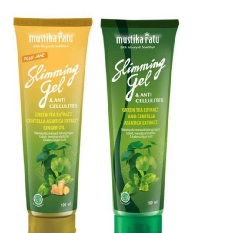 Mustika Ratu Slimming Gel 100gr - Slimming Gel Jahe - menghancurkan lemak - Diet Pelangsing - anti s