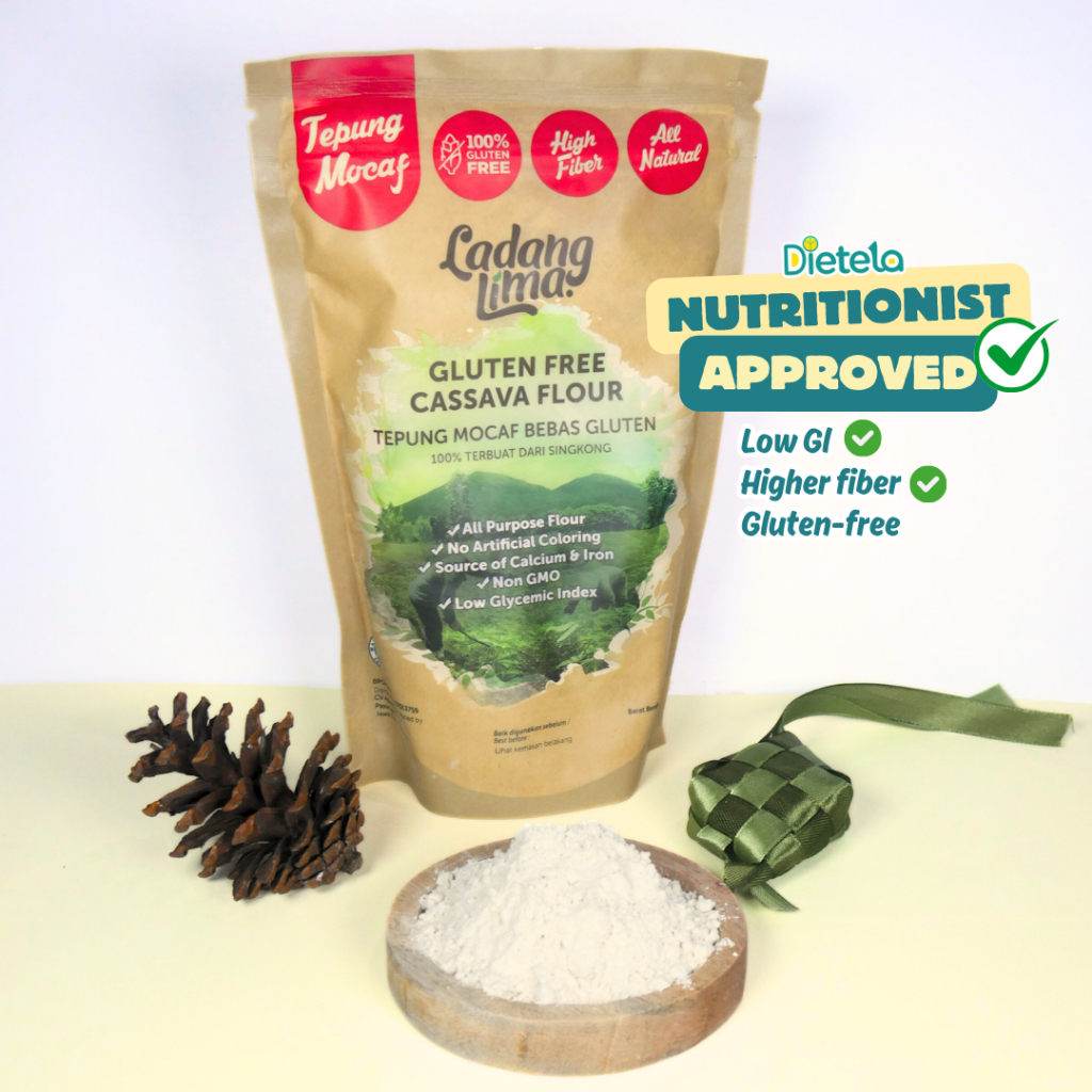 

Tepung Mocaf APF 500g - Tepung Singkong Gluten Free Ladang Lima X Dietela