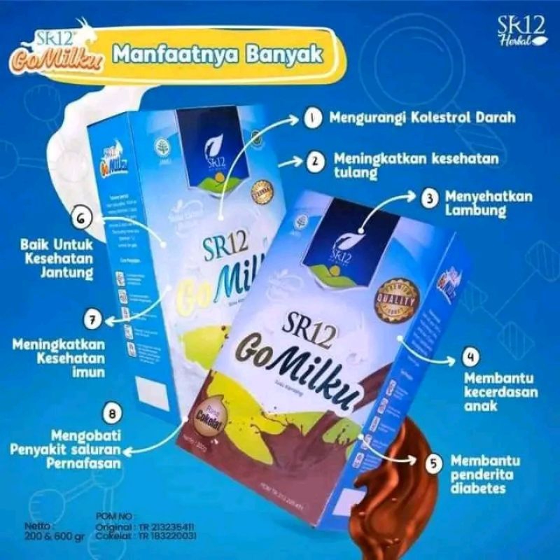 

SUSU ETAWA BPOM HALAL / SUSU KAMBING GOMILKU SR12 / SUSU GO MILKU SR12 / SUSU UNTUK PERSENDIAN / SUSU UNTUK TULANG