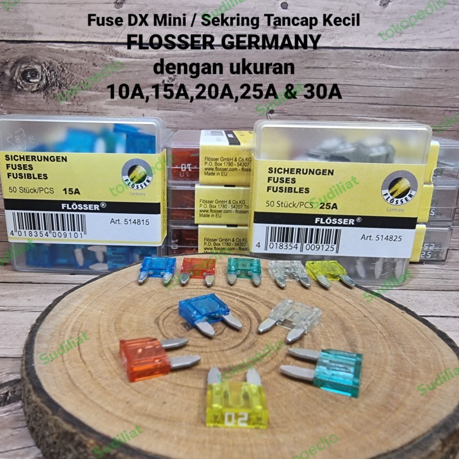 FUSE DX MINI FLOSSER GERMANY - SEKRING TUSUK / TANCAP KECIL