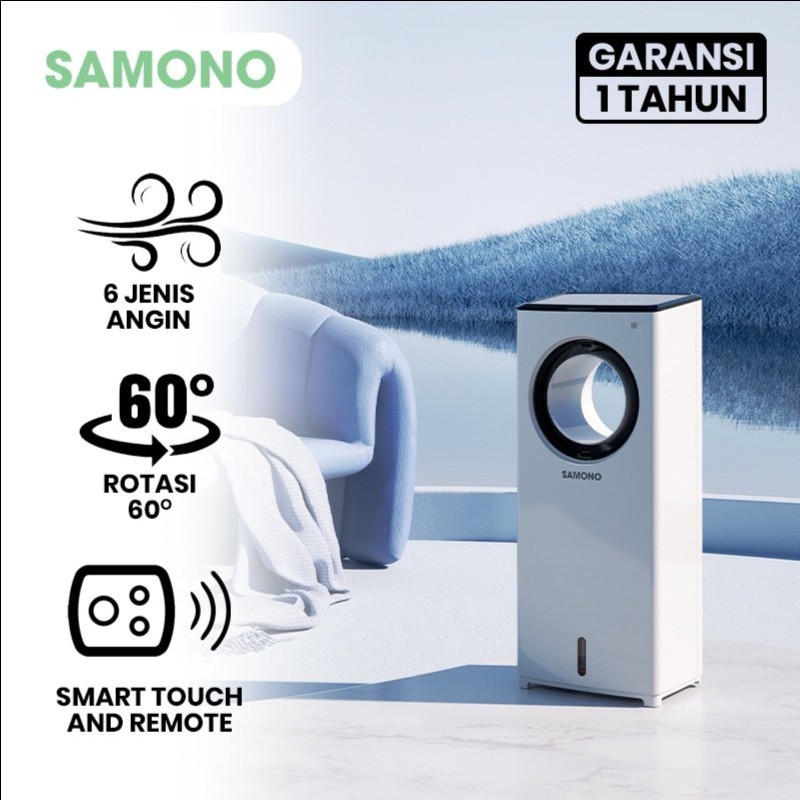 SAMONO SW AC25 Bladeless Air Cooler / Penyejuk Ruangan Portable