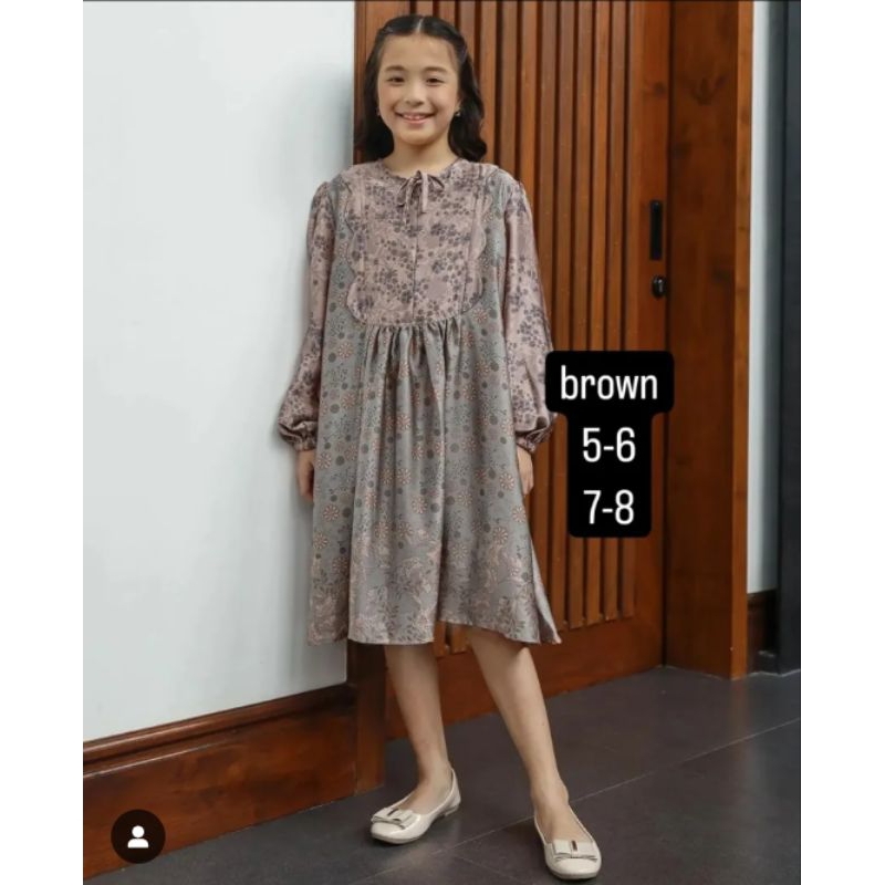 CHANTILA DRESS BROWN GEULIS ID